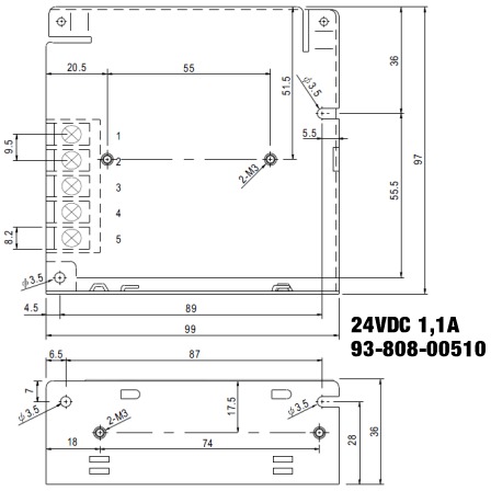 93-808-00510-schaltnetzteil-26W-2012Zeichnung