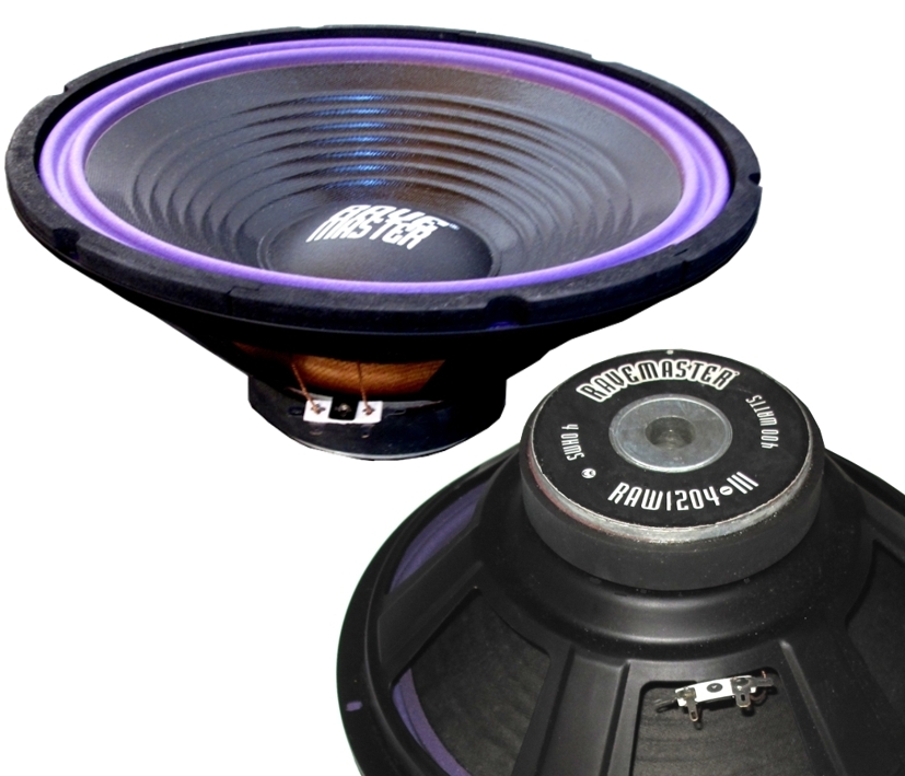31cm_12zoll_Ravemaster_1204-III_83-767-00770_B0 304mm 12zoll Basslautsprecher 400W 4ohm RAW1204-III Free-AIR