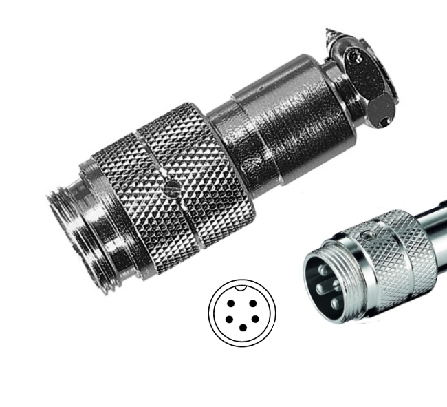 39-857-00160_5pol_Tuchel_stecker_2020 Tuchel 5pol Stecker Metallstecker mit Stiften Male