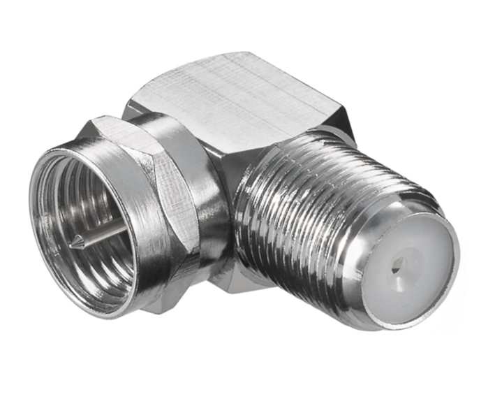 F-Winkeladapter_41-152-00013 Adapter F-Winkeladapter F-Stecker auf F-Buchse
