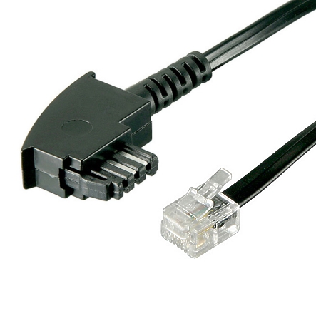 74-885-00010_TAE-Kabel_B2 6m TAE Kabel TAE-F auf RJ11 Westernstecker 6-4 International