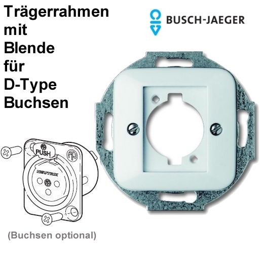b1619192addb6fb51bdb14f6732883b8 XLR HDMI RJ45 Träger Dose