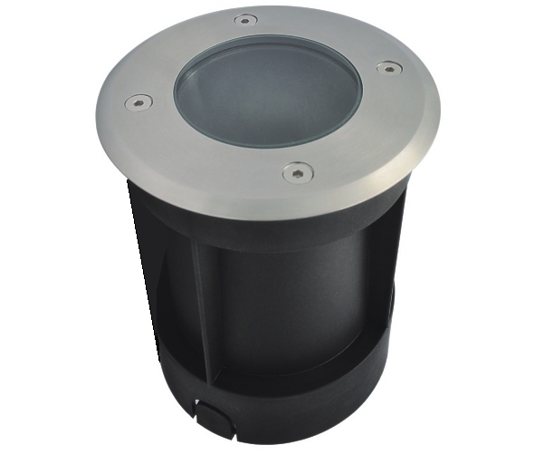 Bodenfassung-Hof-32-600-00270-20 Bodeneinbaustrahler Rund IP67 Fassung für GU10 Leuchtmittel 230V