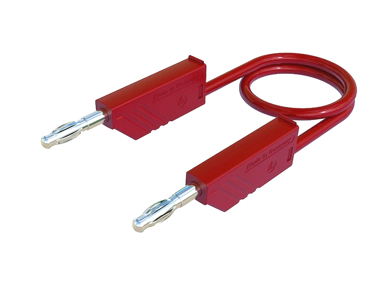 2m Laborkabel Messkabel ROT bis 16A Messleitung Prüfkabel Bananensteckerkabel