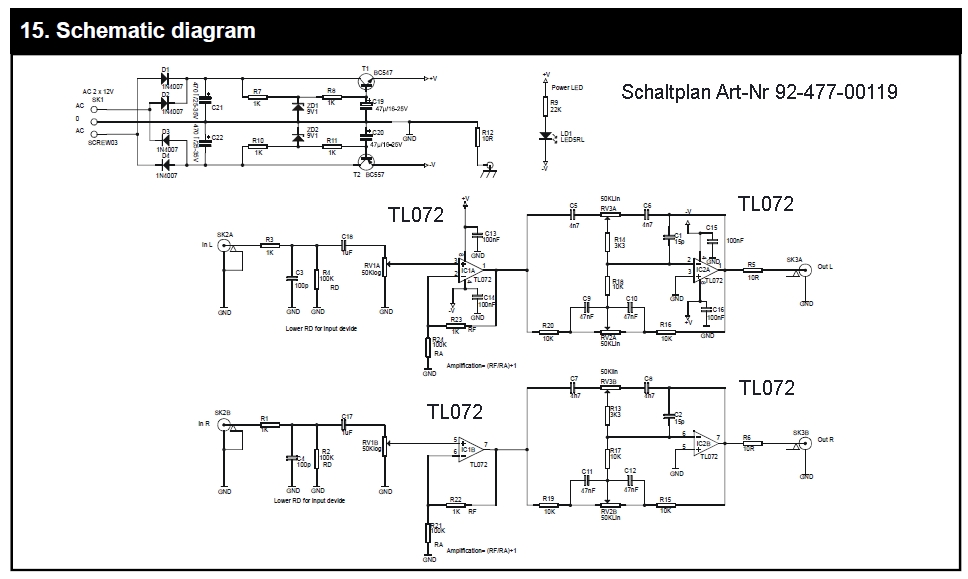 92-477-00119_Schaltplan_Vorverstaerker