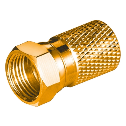 39-856-00001-f-stecker-wentronic F-Stecker vergoldet für 7mm Koaxkabel