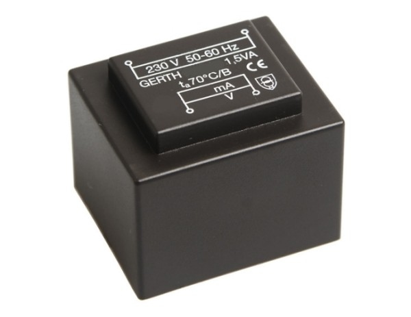 43-600-00150Ay1Dzr0EuNqF1 12VAC Trafo 2x12V 1,8VA 2x75mA 12V oder 24VAC Platinentrafo