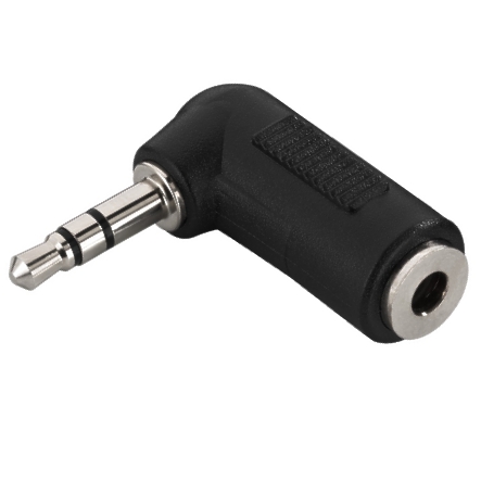 41-109-00910-Adapter-Klinke Klinkenadapter 3,5mm Klinken Adapter Stereo Winkeladapter