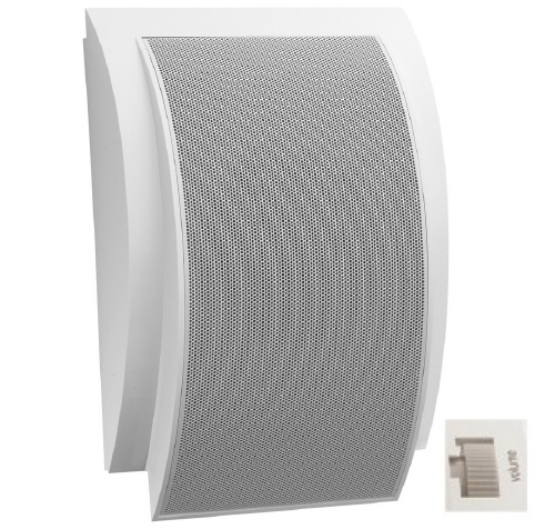88-500-00570-WHD-WL6-T6-RE-2012AB5735cc4c4e28c Design Wandlautsprecher mit Regler 10W mit ELA Trafo 312x210mm Weiss
