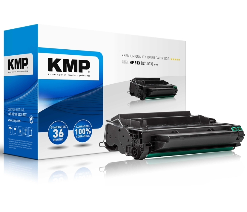 72-889-03035_KMP-Toner_SMAL Toner KMP H-T94 für HP LaserJet ersetzt HP 51X Q7551X Big 13000 Seiten