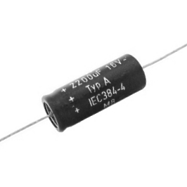 26-715-000105752d2e148355 Elko 2200uF 16V axial L30x12mm