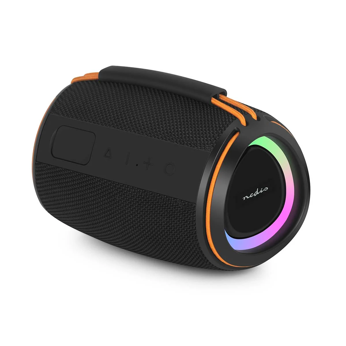 Tragbarer Bluetooth Lautsprecher 40W mit Akku USB + SD-Slot + RGB-LED + IPX4 Spritzwassergeschützt IN2026