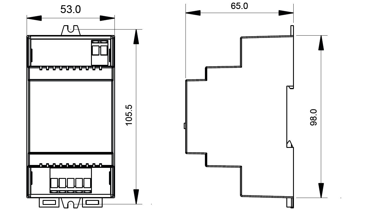 15-115-07006_RGBW-Kontroller_Hutschiene_B10