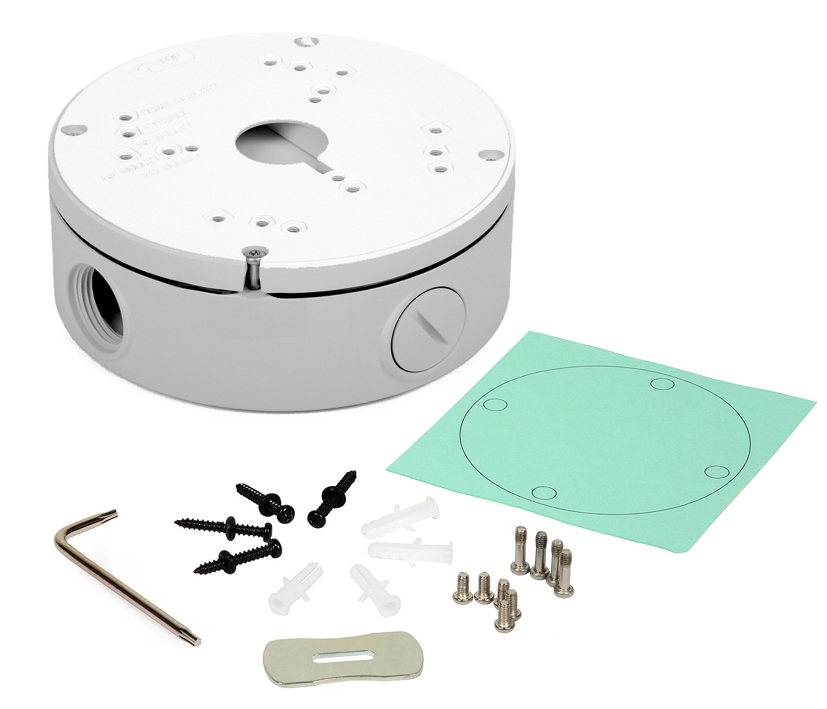 Kamera_Anschlussbox_SN-CBK633_79-224-02905_B0 Dose Verteiler für Kamerakabel 142mm Montagebox Montageverteiler ALU Kabeldose Kameradose Kameravert