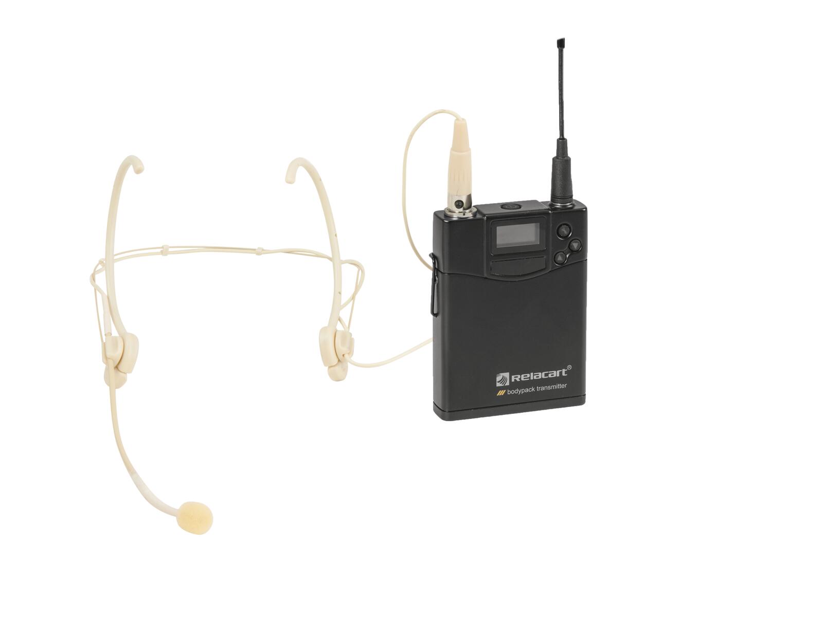 Zubehör Funk-Taschensender mit Headsetmikrofon UT-222 ALU PLL-Multifrequenz-Sender