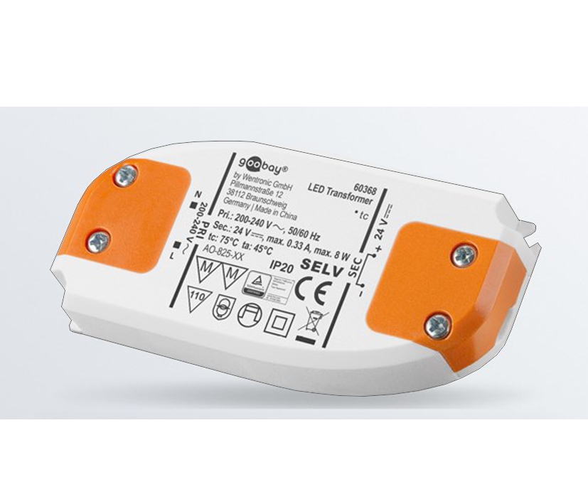 24V LED Trafo 230V bis 8Watt LED Konverter SELV MM-Zeichen flache Bauform nur 19mm Höhe 24V LED Trafo 230V bis 8Watt LED Konverter SELV MM-Zeichen flache Bauform nur 19mm Höhe