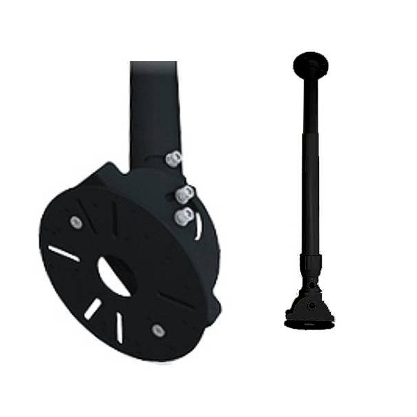 Deckenstange Schwarz Deckenhalter 0,7m bis 1,3m für Technik aller Art max 10m Deckenstange Schwarz Deckenhalter 0,7m bis 1,3m für Technik aller Art max 10m
