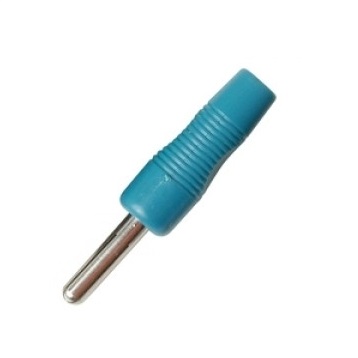 39-850-00020-2012-BB 4mm Bananenstecker Hartplastik Blau