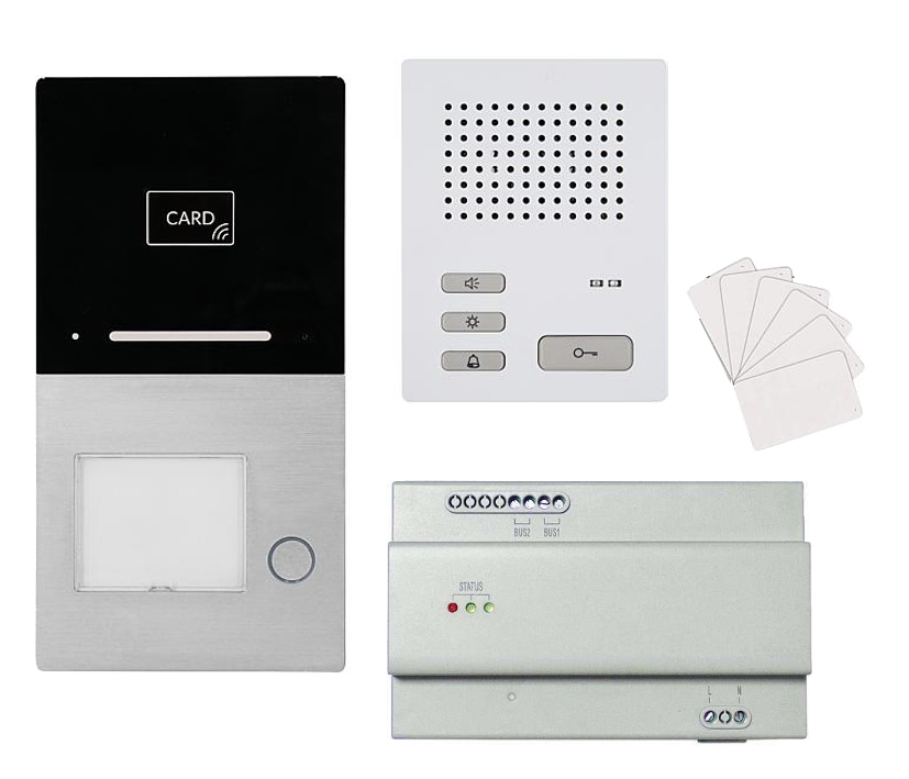 VILLA_AUDIO_SET_1RL_1-Familien-Set_79-228-01600 Villa AIS-RL-1 Türsprechanlage ohne Kamera für 1-Familienhaus mit 1x Innensprechstelle