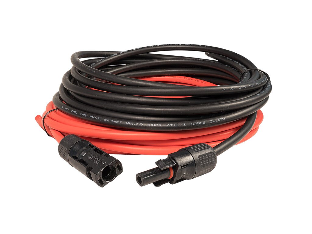 5m_solarkabel_mit_stecker_42-772-04105 5m Solarkabel Modul-Anschlußset Rot und Schwarz mit Stecker