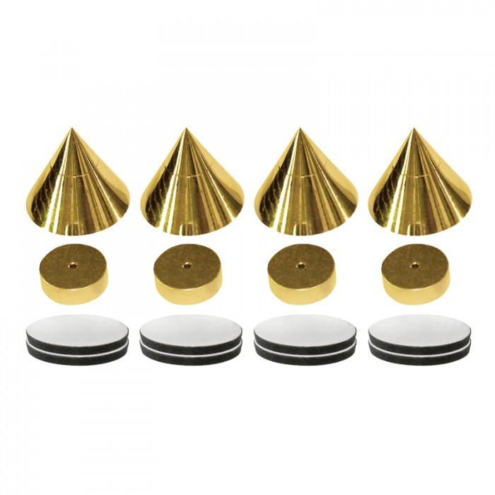 Spikes-Absorber-Kegel-Pyramide-85-771-0029657d7fbc60fff8 Boxenfuss SPIKES 4er SET Kegel Pyramide KP41 Messing Füße