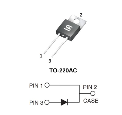 MBR1060_9-541-00395 MBR1060 Schottky Diode 60V 10A Diode TO220