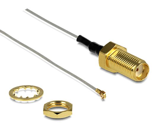 MHF-IV-Stecker-SMA-REV-78-375-00680-NN SMA Kabel SMA-REV-Buchse mit MHF-IV Stecker für Router div Hersteller