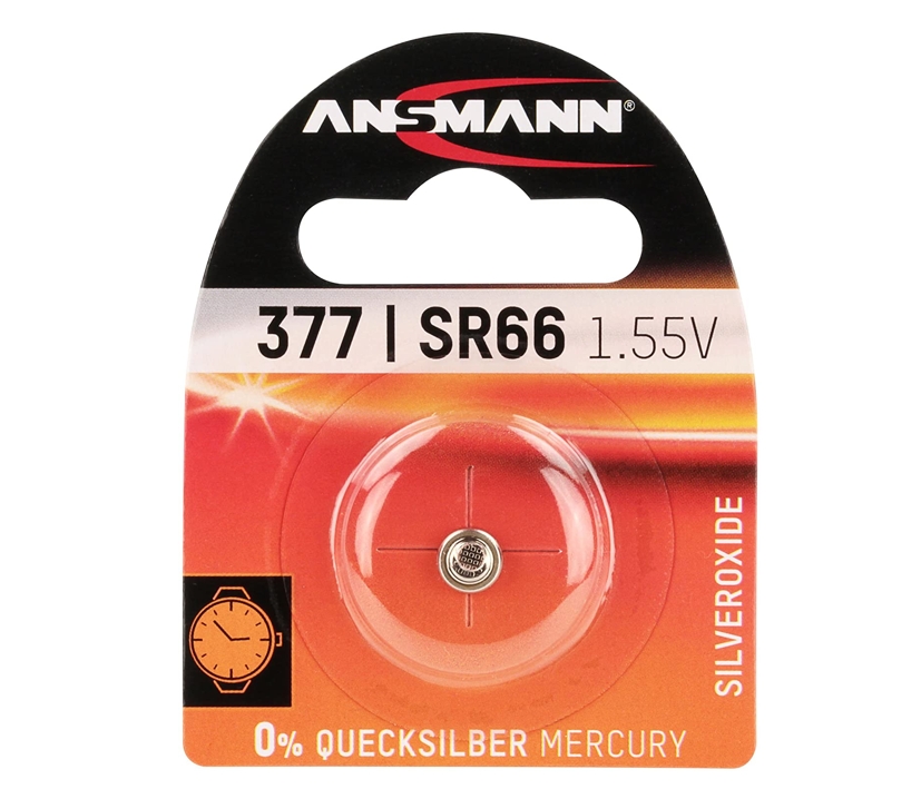 33-708-00007_Knopfzelle_377 Knopfzelle 377 ersetzt AG4 SG4 SR66 177 376 377 M377 V377 565 S626S SR626 LR626
