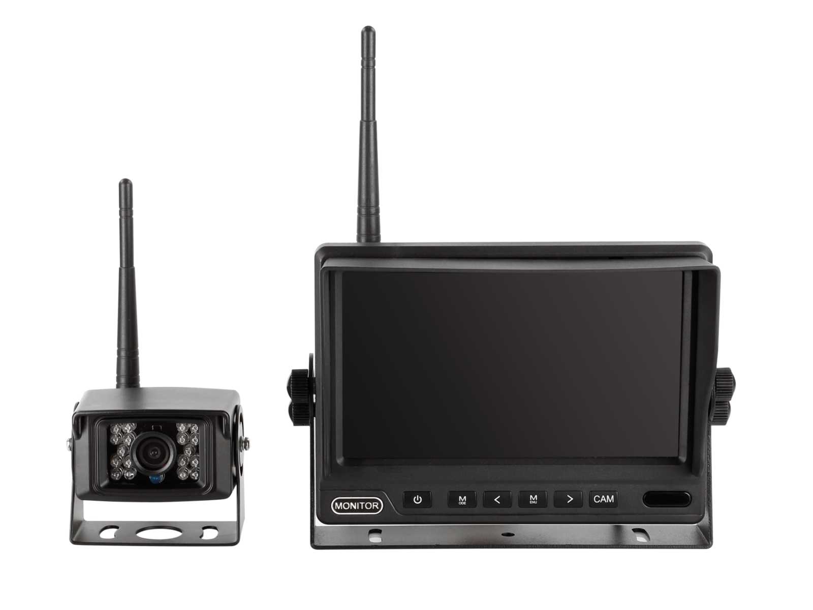KFZ_Kamera_WLAN_mit_Bildschirm_79-226-00893_B02 SET Funkkamera 1x KFZ-Kamera mit 7zoll Monitor Kabellage 12V 24V geeignet