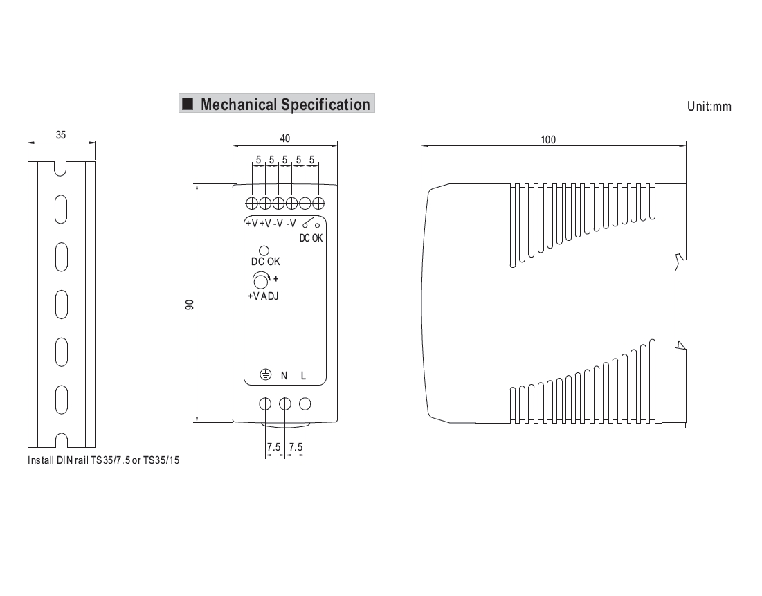 48V_Netzteil_Abmessungen_93-807-04000