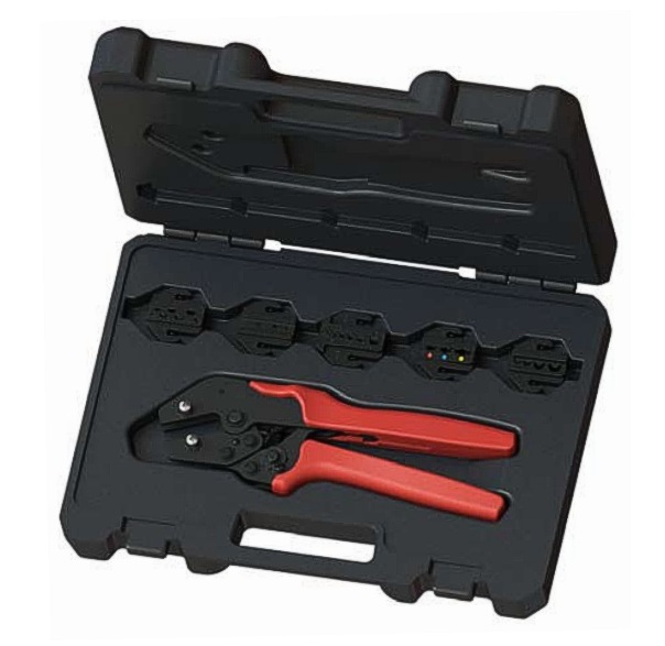 Crimpzange-mit-Koffer-97-905-00247 Crimpzange Zange Crimp Kit mit Koffer und 5 Einsätzen