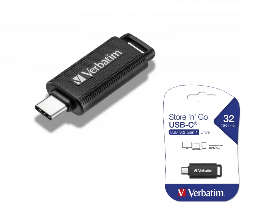 128GB USB Speicher USB-C Verbatim USB-3.2