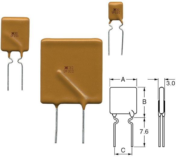 Polyfuse-Polyswitches-RUE-Serie57c452dc4cc96 1,85A Polyfuse Polyswitch 1850mA Schutzelement SELBSTRÜCKSTELLENDE SICHERUNG