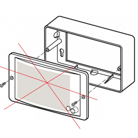 85-771-00610_2015_01 Aufputzgehäuse LBC3012/01 für LBC3011 Weiss