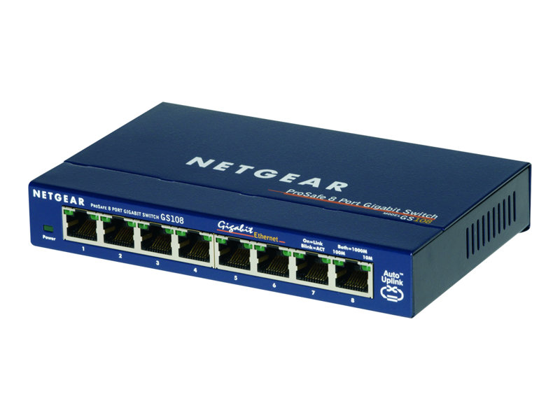 66-840-03746_B3 LAN RJ45 Switch 8Port Prosafe 10/100/1000Mbit Gigabit unmanaged Lüfterlos