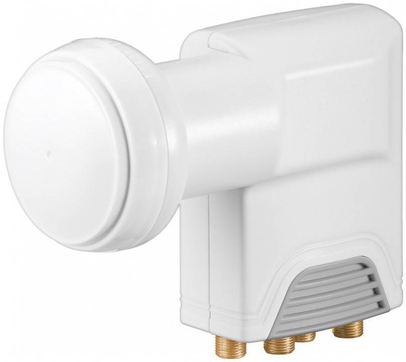 QUAD-LNB-HDTV-78-304-00730-B1 SAT LNB Quad Digital Analog 40mm mit integriertem Switch für TV bzw Fernseher