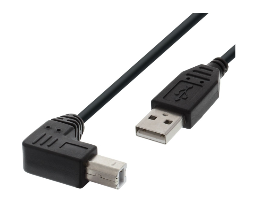 53-682-04350_53-682-04300 3m USB Kabel USB2 - A zu B gewinkelt