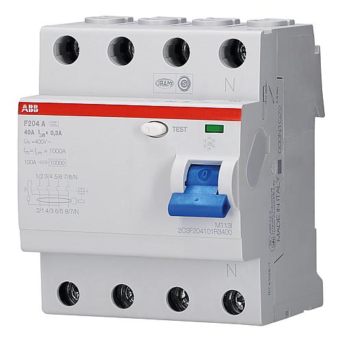 FI-Schutzschalter_ABB_F204A-31-888-02140 40A FI-Schutzschalter 30mA Fehlerstromschutzschalter 40A 4pol 30mA Typ-A