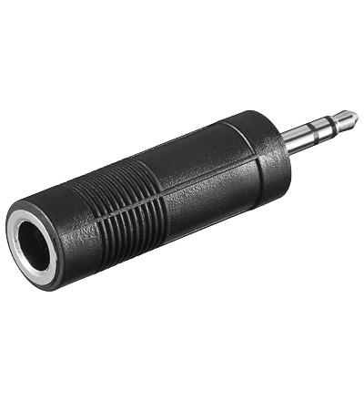 93d78aafda1ad254be40851324c5b6d7 Adapter 3,5mm Klinkenstecker auf 6,3mm Klinkenkupplung Stereo Klinkenadapter