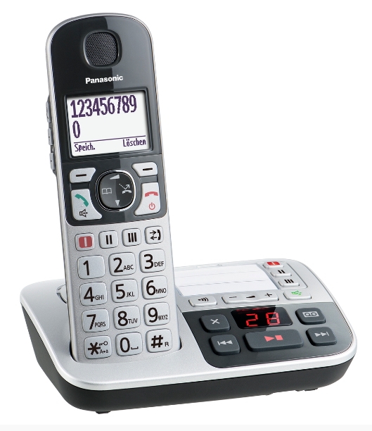 Funktelefon_mit_SOS-Taste_KX-TGE520GS_74-883-00790_B2 Telefon Funktelefon KX-TGE520GS für Senioren mit SOS-Taste und Anrufbeantworter