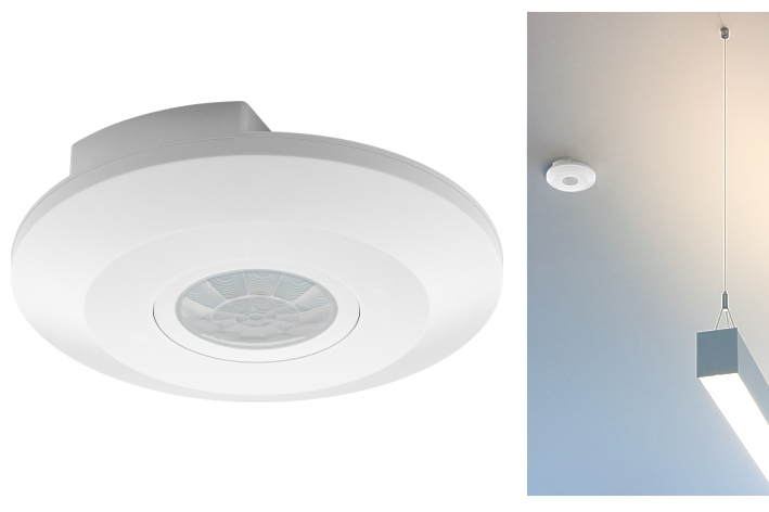 Aufputz-bewegungsmelder-Decke-91-485-00420-Bild1 Bewegungsmelder Aufputz Decke 230V 360° bis 2000W