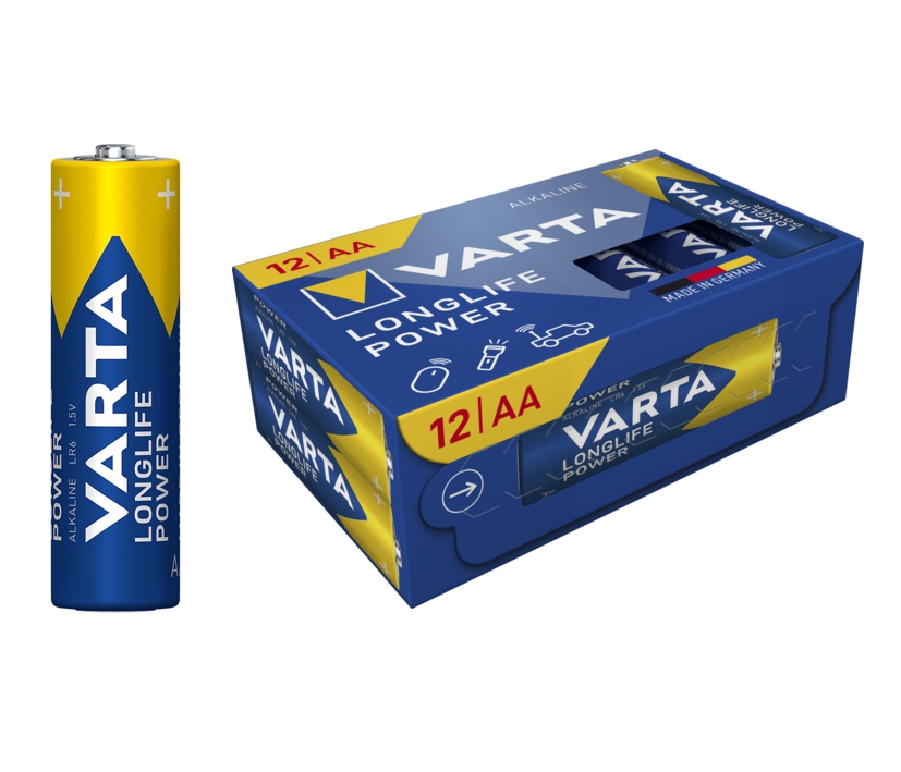 AA Mignon Batterie Alkaline LR6 1,5V 12-Stück Packung LongLife 4906