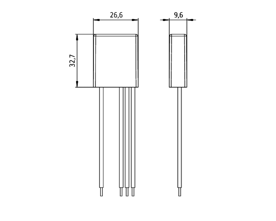 Mini Stromstoßschalter für bis 250W Miniatur 33x27x10mm Relais Bistabil