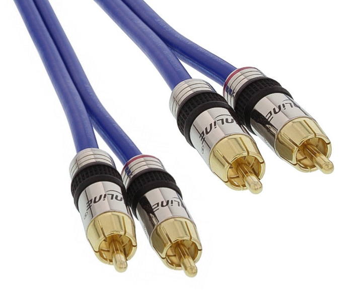 Premium_Cinchkabel_42-685-00085 0,5m Cinchkabel Premium hochwertig Stereo Metallstecker