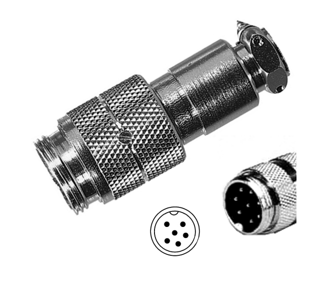 39-857-00015_6pol_Tuchel_stecker_2020 Tuchel 6pol Stecker Metallstecker mit Stiften Male