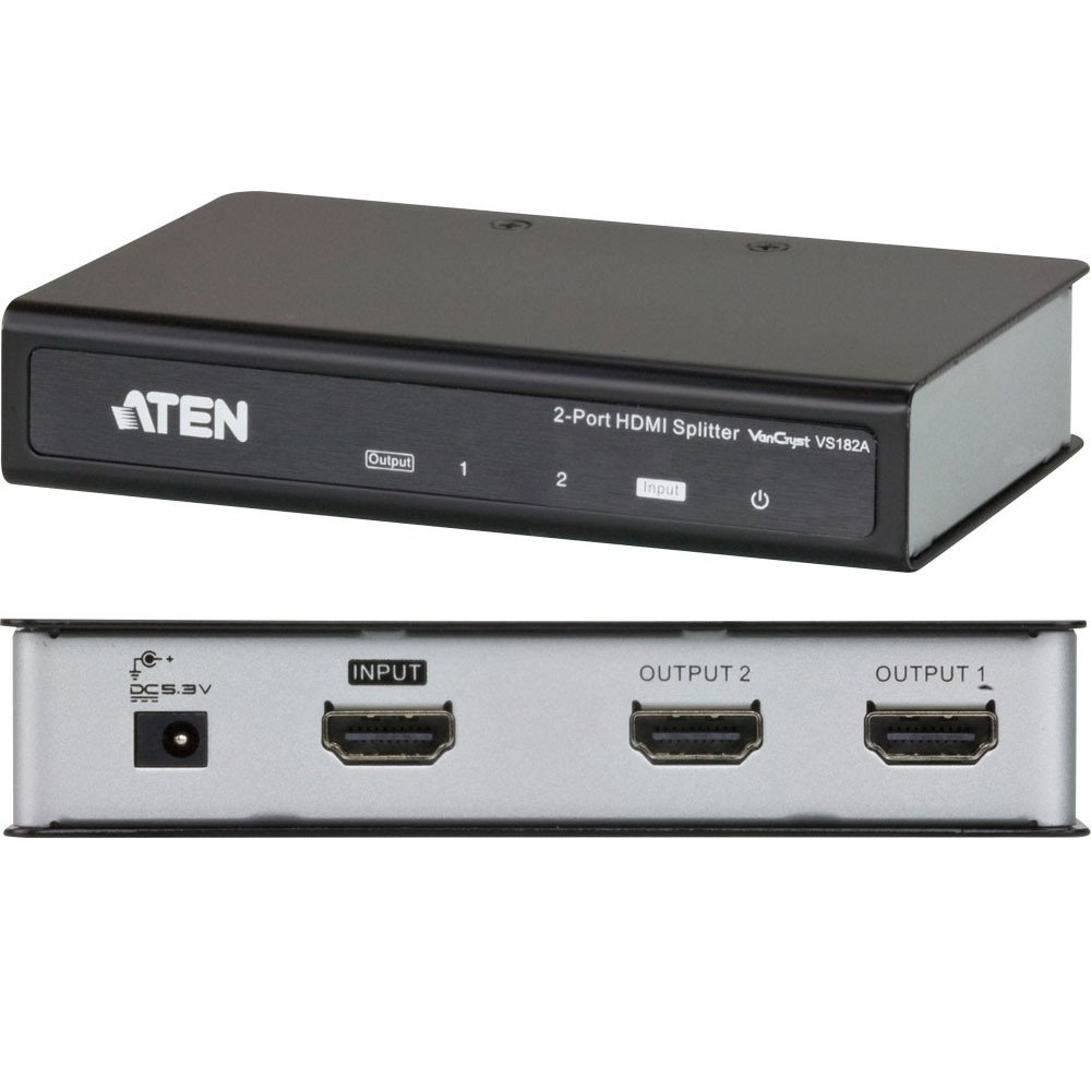 53-680-03062 HDMI Verteiler 1xIn auf 2xOut aktiver HDMI Splitter UHD 4K2K