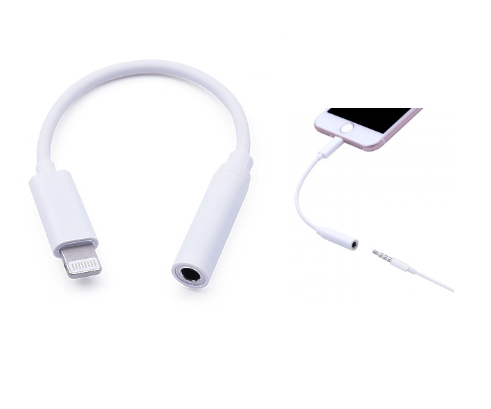 iPhone-7-Kopfhoerer-Adapter-55-800-80056-B10 Audioadapter Kopfhörer Adapter für Apple iPhone 7-8-10-X Lightning auf 3,5mm Klinkenbuchse