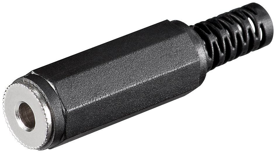 39-859-00043-2-5mm-Klinkenbuchse 2,5mm Klinkenkupplung Mono Kunststoff