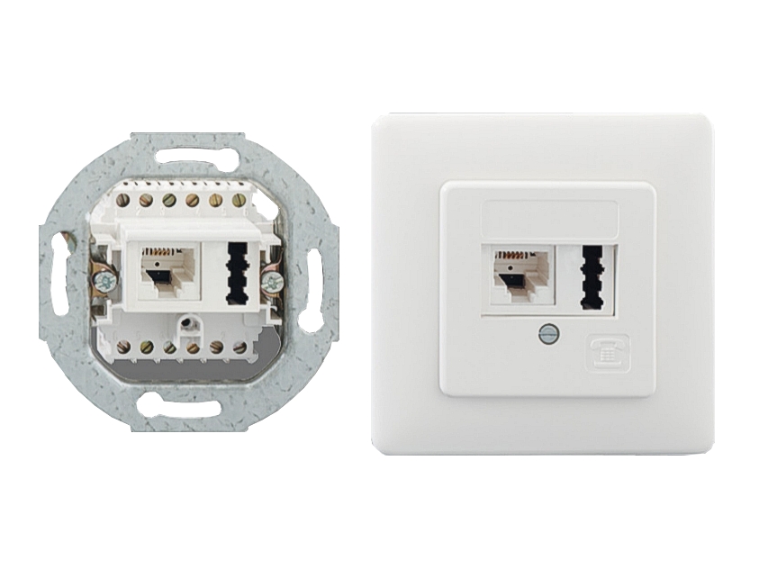 RJ45 TAE Dose Unterputz Kombidose RJ45 TAE Dose Unterputz Kombidose