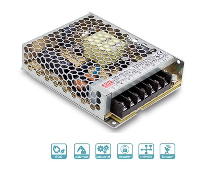 24V_100W_Netzteil_LRS100_93-808-00757_B01 24V Netzteil 24V 108W 4,5A Case Schaltnetzteil LRS100-24 Eingang 85-264V